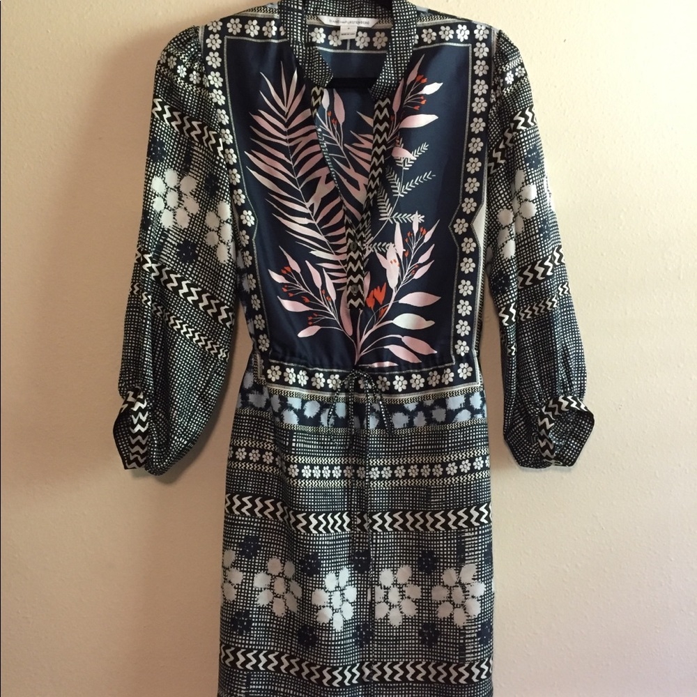 Diane von Furstenberg Chrystie Print Silk Dress